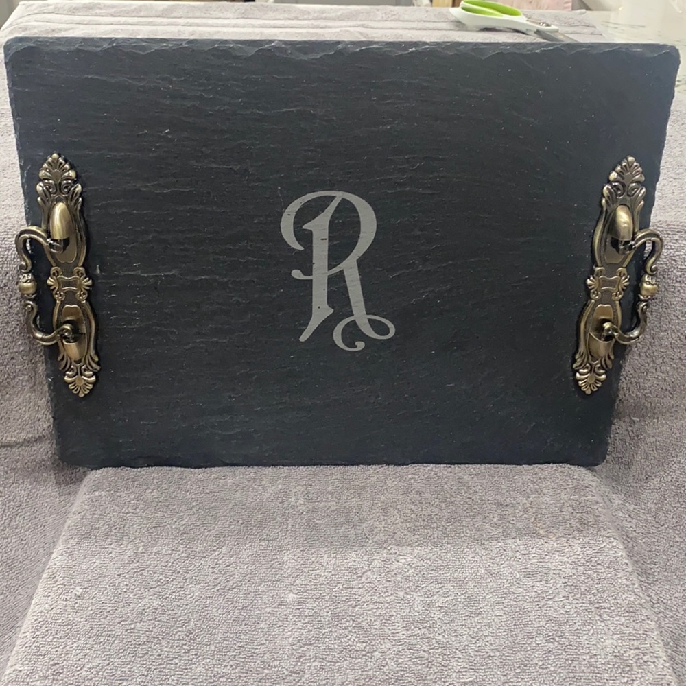 Personalized “R” - Cheese Board / Cutting Board/Serving Tray